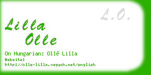 lilla olle business card